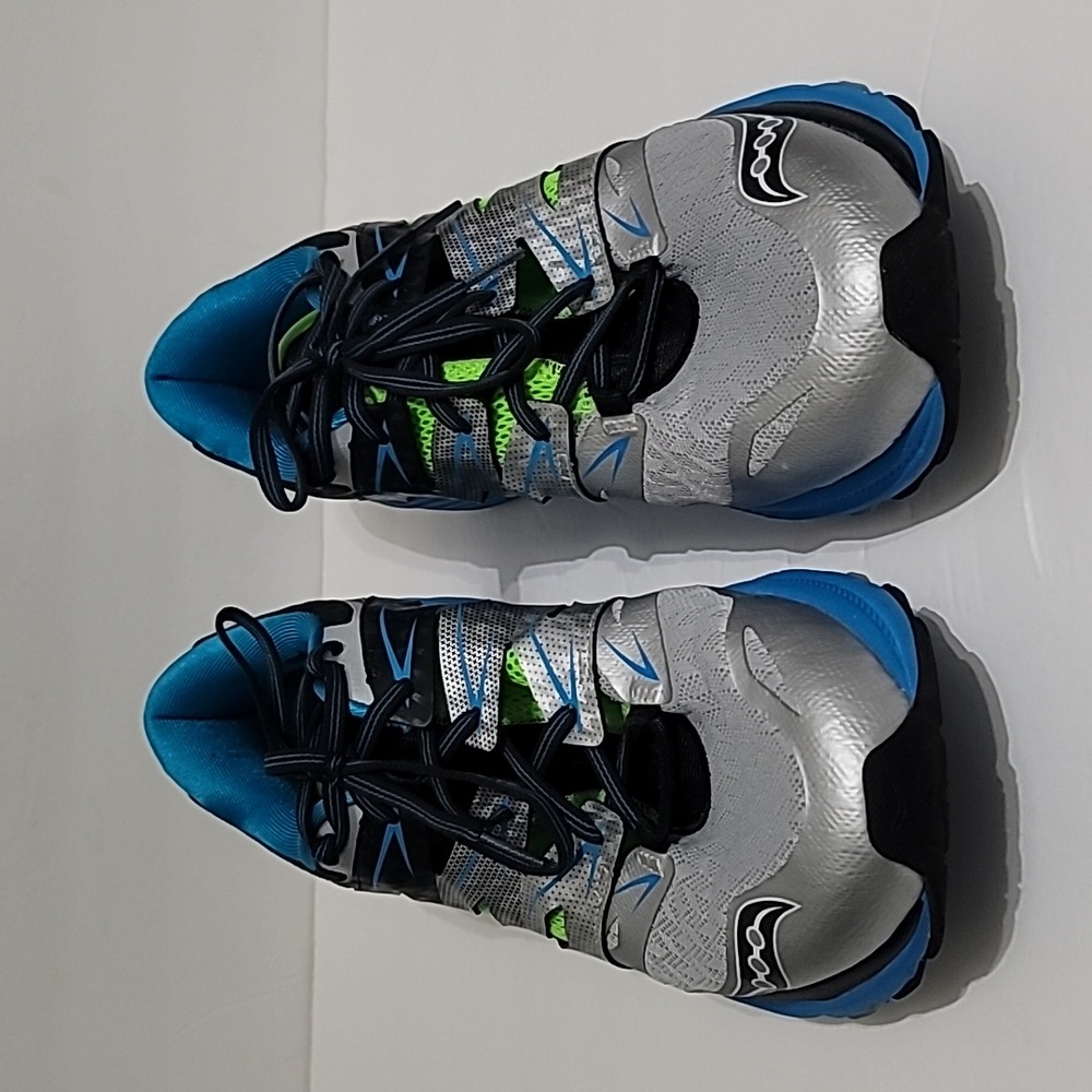 Saucony Men's Zealot Iso 2 Fit Everun Running Shoes Blue Run-Dry Sneakers Sz 14 - Picture 3 of 11